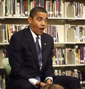 The President reacts to viewing TV news channels
