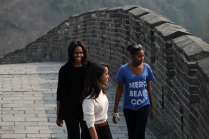 Obama daughters are building walls between themselves and father to preserve their popularity.