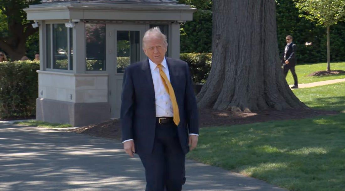 “Americans need to toughen up,” Trump says. “I made their golden age. Enjoy it.”