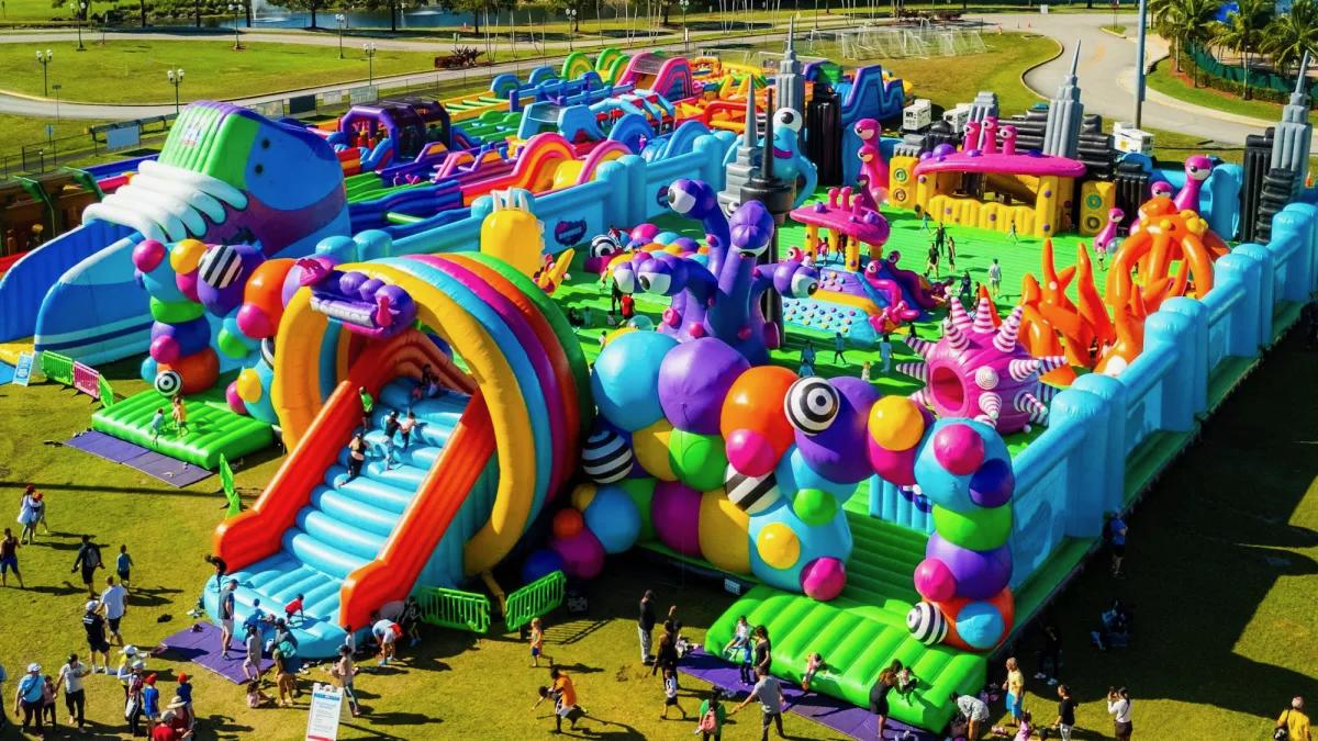 “I’m building a new community on the White House lawn,” Trump declares, “to restore national pride.”